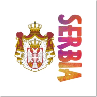 Serbia Coat of Arms Design Posters and Art